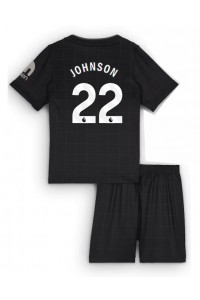Tottenham Hotspur Brennan Johnson #22 Jalkapallovaatteet Lasten Vieraspeliasu 2025-26 Lyhythihainen (+ Lyhyet housut)